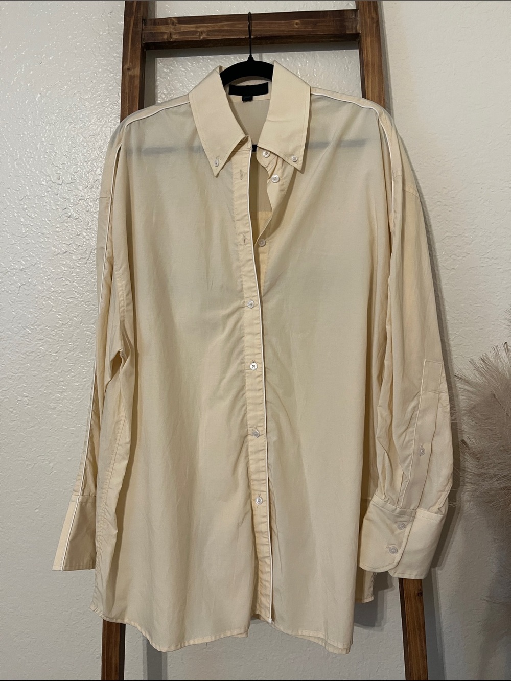 Zara oversized long buttondown